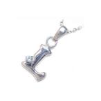 Yahoo! Yahoo!ショッピング(ヤフー ショッピング)ネックレス レディース 天然石 イニシャル L イニシャル 3月誕生石アクアマリンペンダント ネックレス CanCam掲載 オーダー