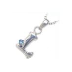 Yahoo! Yahoo!ショッピング(ヤフー ショッピング)ネックレス レディース 天然石 イニシャル L イニシャル 11月誕生石ブルートパーズペンダント ネックレス CanCam掲載 オーダー