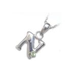 Yahoo! Yahoo!ショッピング(ヤフー ショッピング)ネックレス レディース 天然石 イニシャル N イニシャル 8月誕生石ペリドットペンダント ネックレス CanCam掲載 オーダー