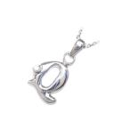 Yahoo! Yahoo!ショッピング(ヤフー ショッピング)ネックレス レディース 天然石 イニシャル Q イニシャル 4月誕生石 ダイヤモンド ペンダント ネックレス CanCam掲載 オーダー