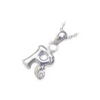 Yahoo! Yahoo!ショッピング(ヤフー ショッピング)ネックレス レディース 天然石 イニシャル R イニシャル 4月誕生石 ダイヤモンド ペンダント ネックレス CanCam掲載 オーダー