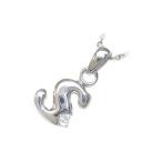 Yahoo! Yahoo!ショッピング(ヤフー ショッピング)ネックレス レディース 天然石 イニシャル S イニシャル 6月誕生石ムーンストーンペンダント ネックレス CanCam掲載 オーダー