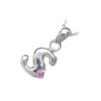 Yahoo! Yahoo!ショッピング(ヤフー ショッピング)ネックレス レディース 天然石 イニシャル S イニシャル 10月誕生石ピンクトルマリンペンダント ネックレス CanCam掲載 オーダー