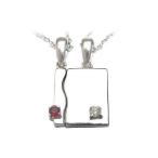 Yahoo! Yahoo!ショッピング(ヤフー ショッピング)ペアネックレス 1月 4月誕生石シルバー ガーネット ダイヤモンドペアペンダント ネックレス オーダー