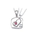 Yahoo! Yahoo!ショッピング(ヤフー ショッピング)ペアネックレス 1月 3月誕生石シルバー ガーネット アクアマリンペアペンダント ネックレス オーダー