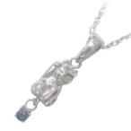 Yahoo! Yahoo!ショッピング(ヤフー ショッピング)サファイア ネックレス 猫 9月誕生石シルバー ネックレス オーダー