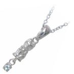 Yahoo! Yahoo!ショッピング(ヤフー ショッピング)猫 3月誕生石シルバー アクアマリンペンダント ネックレス オーダー