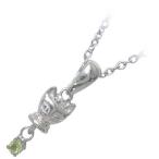 Yahoo! Yahoo!ショッピング(ヤフー ショッピング)猫 8月誕生石シルバー ペリドットペンダント ネックレス オーダー