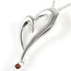 Yahoo! Yahoo!ショッピング(ヤフー ショッピング)ネックレス レディース 天然石 1月誕生石 ガーネット ペンダント ネックレス ハート シルバー プレゼント オーダー