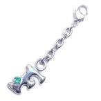 Yahoo! Yahoo!ショッピング(ヤフー ショッピング)F イニシャル 5月誕生石エメラルドチャームトップ ホルダーCanCam掲載 オーダー