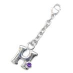 Yahoo! Yahoo!ショッピング(ヤフー ショッピング)H イニシャル 2月誕生石 アメジストチャームトップ ホルダーCanCam掲載 オーダー