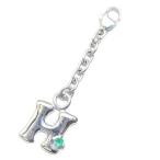 Yahoo! Yahoo!ショッピング(ヤフー ショッピング)H イニシャル 5月誕生石エメラルドチャームトップ ホルダーCanCam掲載 オーダー
