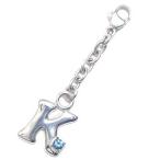 Yahoo! Yahoo!ショッピング(ヤフー ショッピング)K イニシャル 11月誕生石ブルートパーズチャームトップ ホルダーCanCam掲載 オーダー