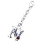 Yahoo! Yahoo!ショッピング(ヤフー ショッピング)N イニシャル 1月誕生石ガーネットチャームトップ ホルダーCanCam掲載 オーダー