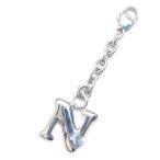 Yahoo! Yahoo!ショッピング(ヤフー ショッピング)N イニシャル 3月誕生石アクアマリンチャームトップ ホルダー オーダー ポイント利用