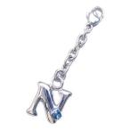 Yahoo! Yahoo!ショッピング(ヤフー ショッピング)N イニシャル 11月誕生石ブルートパーズチャームトップ ホルダーCanCam掲載 オーダー