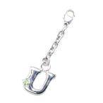 Yahoo! Yahoo!ショッピング(ヤフー ショッピング)U イニシャル 8月誕生石ペリドットチャームトップ ホルダーCanCam掲載 オーダー