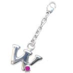 Yahoo! Yahoo!ショッピング(ヤフー ショッピング)W イニシャル 7月誕生石ルビーチャームトップ ホルダーCanCam掲載 オーダー