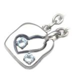 Yahoo! Yahoo!ショッピング(ヤフー ショッピング)3月誕生石シルバー アクアマリンペアチャーム オーダー