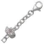 Yahoo! Yahoo!ショッピング(ヤフー ショッピング)猫 4月誕生石シルバー ダイヤモンドチャームトップホルダー オーダー