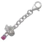 Yahoo! Yahoo!ショッピング(ヤフー ショッピング)猫 7月誕生石シルバー ルビーチャームトップホルダー オーダー