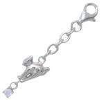 Yahoo! Yahoo!ショッピング(ヤフー ショッピング)猫 6月誕生石シルバー ムーンストーンチャームトップホルダー オーダー