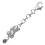 Yahoo! Yahoo!ショッピング(ヤフー ショッピング)猫 1月誕生石 シルバー ガーネットチャームトップホルダー オーダー