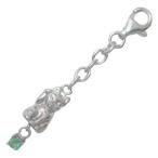 Yahoo! Yahoo!ショッピング(ヤフー ショッピング)猫 5月誕生石シルバー エメラルドチャームトップホルダー オーダー