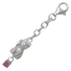 Yahoo! Yahoo!ショッピング(ヤフー ショッピング)猫 7月誕生石シルバー ルビーチャームトップホルダー オーダー