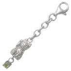 Yahoo! Yahoo!ショッピング(ヤフー ショッピング)猫 8月誕生石シルバー ペリドットチャームトップホルダー オーダー