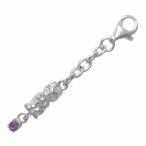 Yahoo! Yahoo!ショッピング(ヤフー ショッピング)猫 2月誕生石シルバー アメジストチャームトップホルダー オーダー