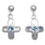 Yahoo! Yahoo!ショッピング(ヤフー ショッピング)ピアス トパーズ ブルートパーズ ピアス 11月誕生石 花 レディース アクセサリー オーダー