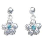 Yahoo! Yahoo!ショッピング(ヤフー ショッピング)ピアス トパーズ ブルートパーズ ピアス 11月誕生石 花 レディース アクセサリー オーダー