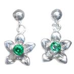 Yahoo! Yahoo!ショッピング(ヤフー ショッピング)ピアス エメラルド 5月誕生石 エメラルドピアス 花 レディース アクセサリー オーダー