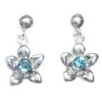 Yahoo! Yahoo!ショッピング(ヤフー ショッピング)ピアス トパーズ ブルートパーズ ピアス 11月誕生石 花 レディース アクセサリー オーダー