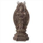木彫り 仏像 千手観音菩薩  仏教美術 千手観音像 立像 置物 フィギュア 蓮華王 木彫 仏像
