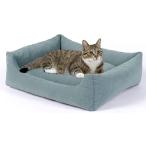 TanYoo 猫 ベッド ペットベッド 犬 ベッド 猫 クッション 猫ベッド 猫用ベッド 犬用ベッド 低反発ウレタンチップ シリコンワタ 吸湿通気 ふ