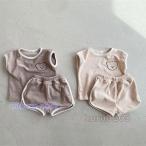 子供服 ベビー服 赤ちゃん 上下セット 綿麻 リネン 春夏服 半袖 パジャマ 部屋着 可愛い 男の子 女の子 孫 キッズ セットアップ ルームウェア 通園 保育園
