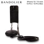 バンドリヤー BANDOLIER iPhone 13 mini 13 13Pro iPhone 13 Pro Max ケース スマホケース 携帯 ショルダー アイフォン メンズ レディース ブラック 黒 10CHR