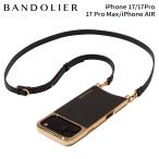 バンドリヤー BANDOLIER スマホショルダー iPhone17 17Pro 17Pro Max iPhone Air スマホケース アイフォン ライナ クローム メンズ レディース ブラック 12RAY