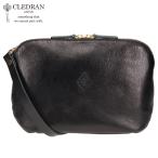 クレドラン CLEDRAN ショルダーバッグ お財布ポシェット レディース 軽量 本革 斜めがけ 日本製 FLAM WALLET SH ブラック 黒 CL-2763