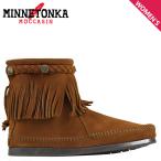 訳あり BOX破損 MINNETONKA ミネトンカ ブーツ ハイ トップ バック ジッパー レディース HI TOP BACK ZIP BOOT ブラウン 292 返品不可
