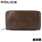 POLICE ポリス 長財布 メンズ ラウンドファスナー 本革 SPAZZOLA BIG LONG WALLET ネイビー ダーク ブラウン グリーン PA-70505