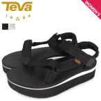 テバ Teva サンダル スポーツサンダル フラットフォーム レディース 厚底 FLATFORM UNIVERSAL MESH PRINT ブラック ホワイト 黒