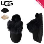 ショッピングサボ アグ UGG サンダル ファー サボ ルームシューズ レディース 厚底 W シープスキン DISQUETTE ブラック CHALET ベージュ 1173930 黒