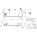 FRP製超浅型グリストラップ[パイプ流入式] ホーコスGFR-40JPU
