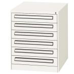 ツールキャビネット 軽量工具キャビネット 工具キャビネット 工具入れ 業務用家具 高さ70cm 6段 PA-706W