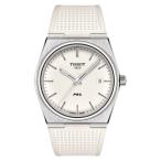 【正規品】 TISSOT PRX  クオーツ T137.410.17.011.00 正規保証2年 ルミノバ文字盤 ホワイトラバー　ティソ ピーアールエックス　ウォッチスタンドプレゼント付