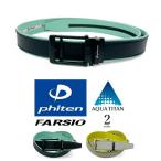 phiten(ファイテン) × farsio(ファルシオ) スマートロックベルト 穴なし リアルレザー ビジネス ゴルフ お中元 ギフト2026 おしゃれ 雑貨 lal filo