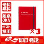 【まとめ買い ×3個セット】デルフォニックス ノート ロルバーンポケット付メモA6 レッド 500056-124